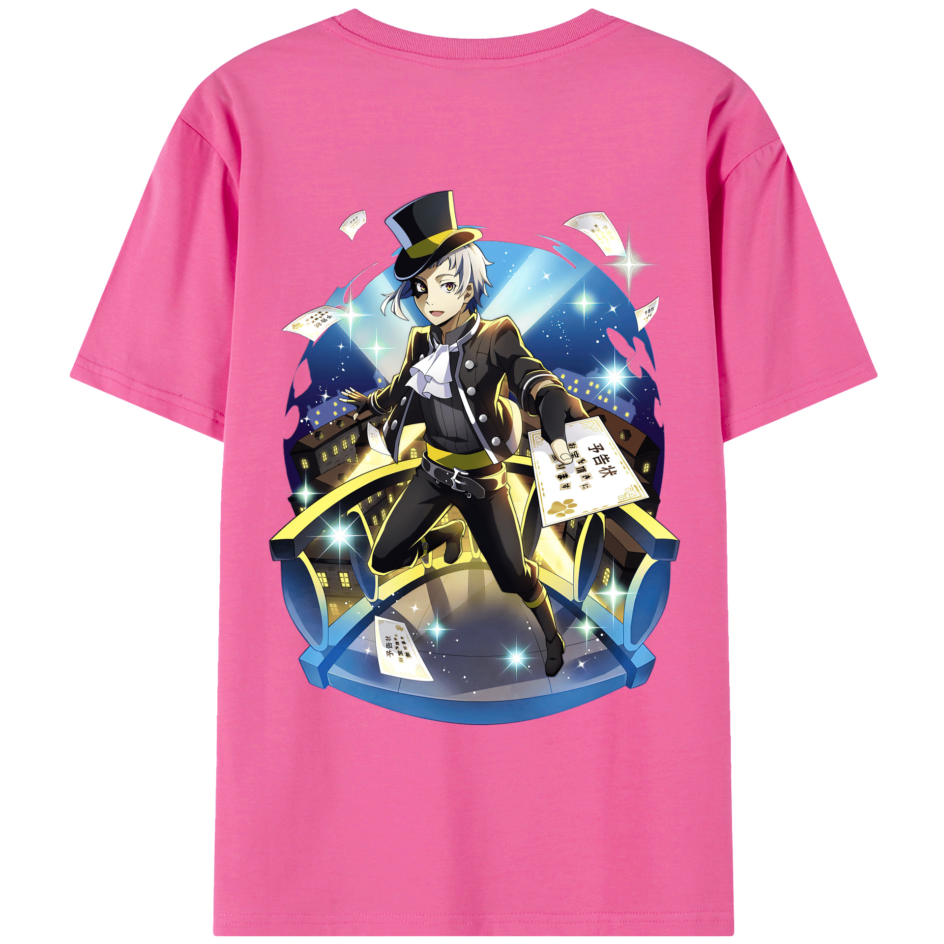 （画像用） 文豪ストレイドッグス Bungo Stray Dogs レディース半袖Tシャツ(バックプリント)